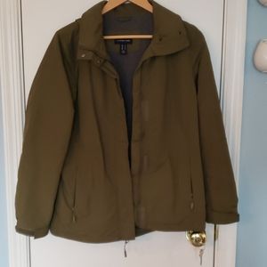 Lands End Fleece Lined Rain Coat